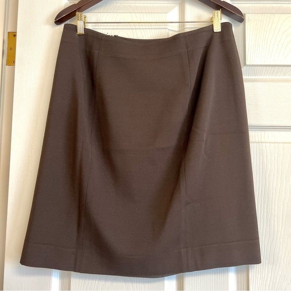 3-piece Henri Bendel 90’ Wool LONGLINE CLASSIC COAT suit set Espresso women 14 - Picture 15 of 16